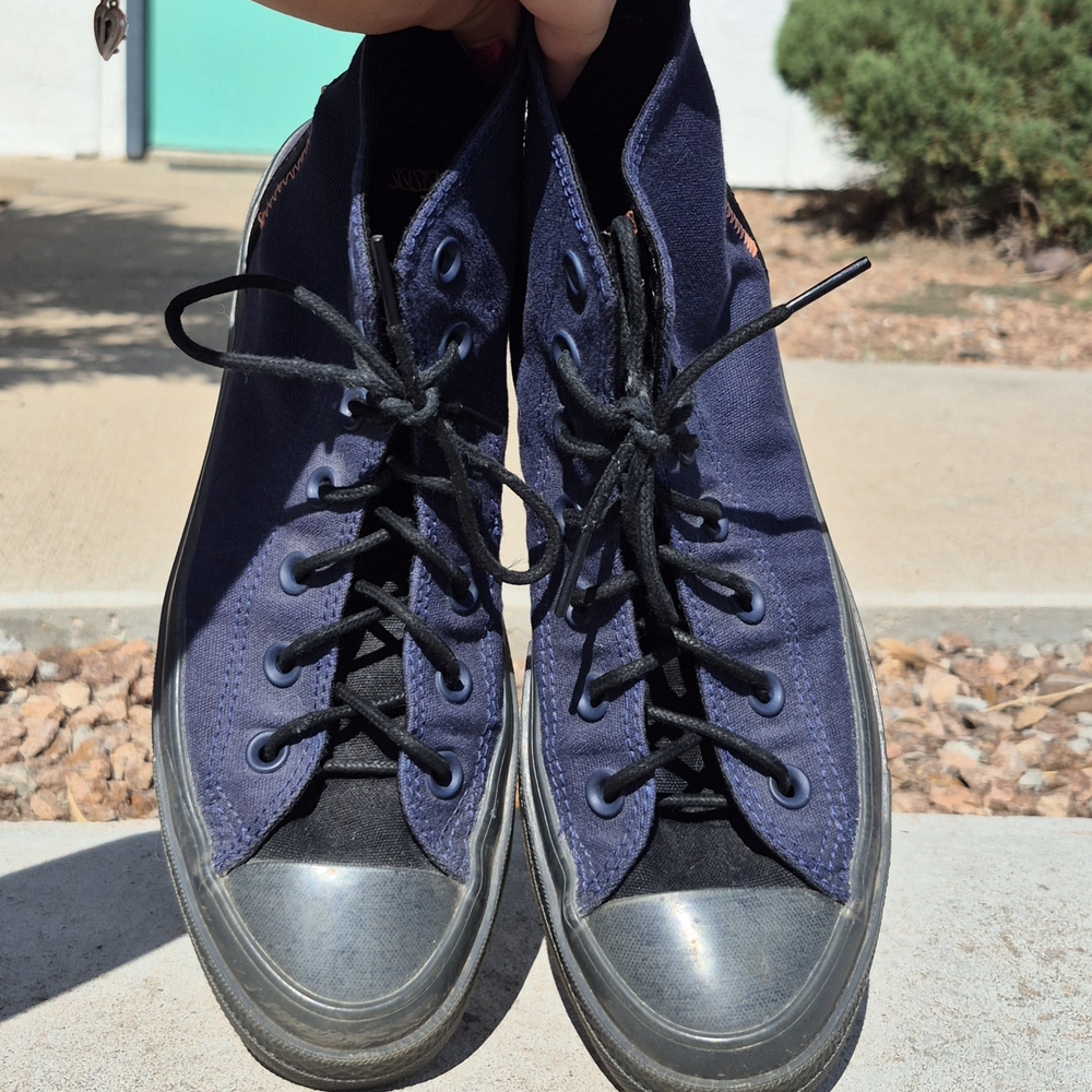 Men's Navy High-Top Sneakers